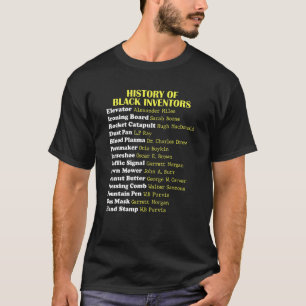 Camiseta História Dos Inventores Negros História Negra Mês