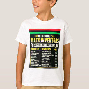 Camiseta História Dos Inventores Negros História Negra Mês
