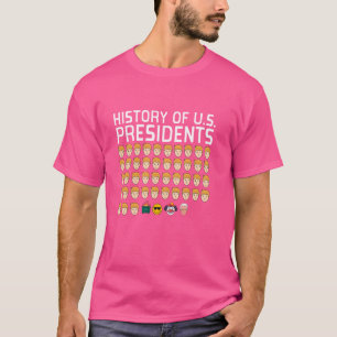 Camiseta História dos Presidentes dos EUA - Antigos Preside