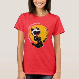 Camiseta História em quadrinhos Cartoon Cat | Mulheres