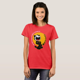Camiseta História em quadrinhos Cartoon Cat | Mulheres