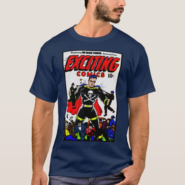 Camiseta História em quadrinhos clássica de 1940 (Frente)