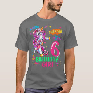 Camiseta história em quadrinhos de aniversário de 6 anos Un