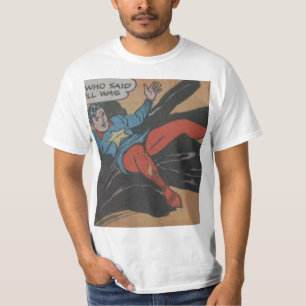 Camiseta História em quadrinhos de aventura dos anos 50 M