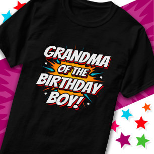 Camiseta História em quadrinhos de Super-Herói Avó do Anive