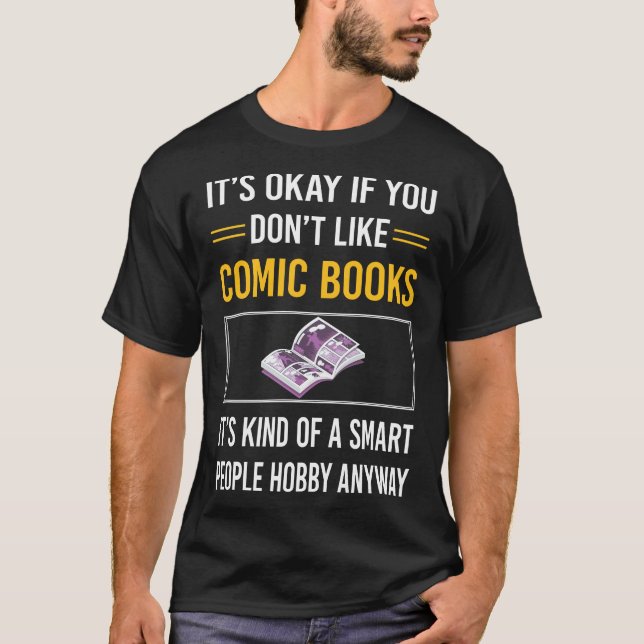 Camiseta História em quadrinhos Smart Pessoas Comic Books (Frente)