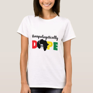 Camiseta História Indesculpável de Negra Drogada Mês Africa