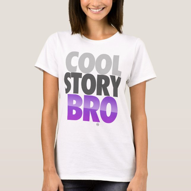 Camiseta História legal Bro (roxo) (Frente)