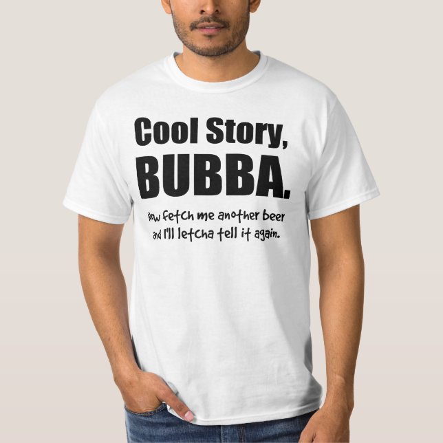 Camiseta História legal, Bubba (Frente)