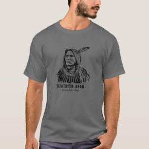 Camiseta História Nativa Americana da Tribo Ponca em Pé
