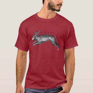Camiseta História Natural Antiquada Arte A Lebre