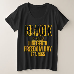 Camiseta História Negra 1990 Dia da Liberdade. 1865