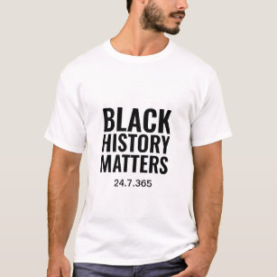 Camiseta HISTÓRIA NEGRA 24.7.365  Branco