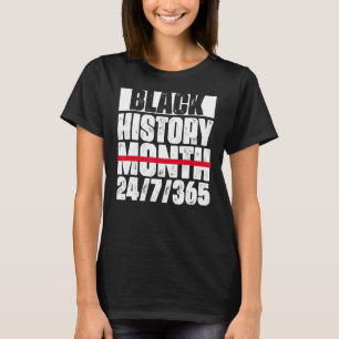 Camiseta História Negra 24-7-365 História Negra Mês 2022