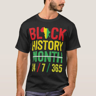 Camiseta História Negra 365 História Negra Mês 2023
