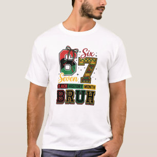 Camiseta História Negra 67 Meme Viral Seis Sete