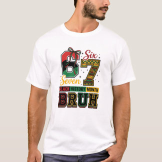 Camiseta História Negra 67 Meme Viral Seis Sete 