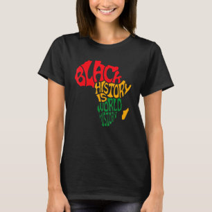 Camiseta História Negra Africana-Americana É História Mundi