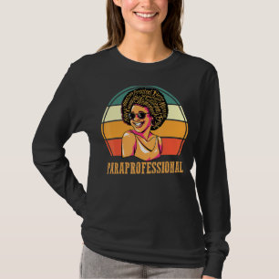 Camiseta História Negra Afro-Americana Mês Paraprofessionsi