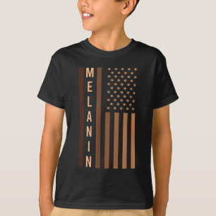 Camiseta História Negra Americana Africana Patriótica