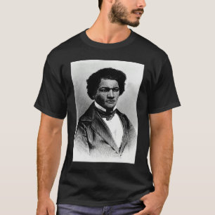 Camiseta História Negra Americana Frederick Douglass Preto