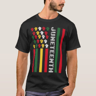 Camiseta História Negra Bandeira Americana Africana Desde 1
