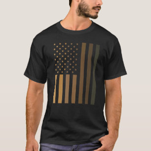 Camiseta História Negra Bandeira Melanin Man Toddler