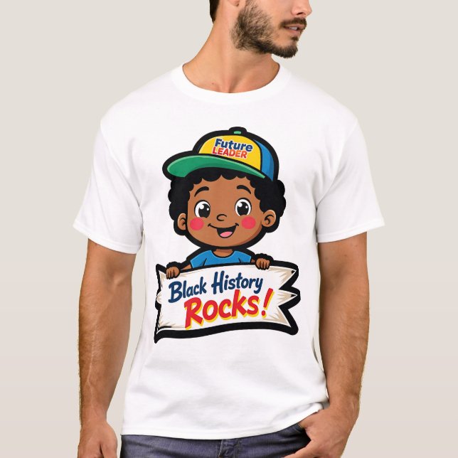 Camiseta História Negra Celebra Legado e Poder (Frente)