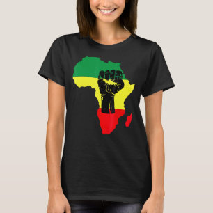 Camiseta História Negra Celebração Mapas Africanos T