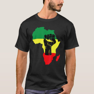 Camiseta História Negra Celebração Mapas Africanos T
