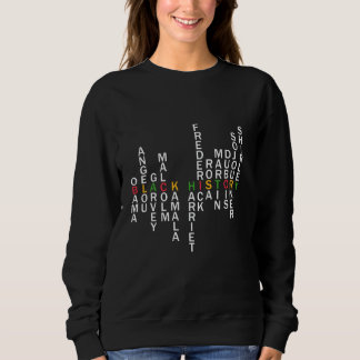 Camiseta História Negra da História Negra Africana-American