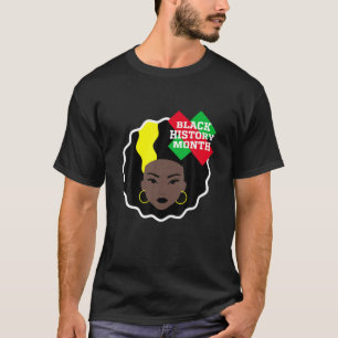 Camiseta História Negra das Meninas da Bela Americana Afri
