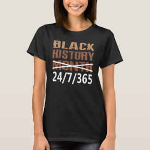 Camiseta História Negra de Melanina Africana Mês 247365