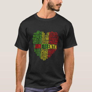 Camiseta História Negra do Coração Liberdade Africana Afro-