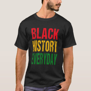 Camiseta História Negra do Dia Negro História Mês Celebraçã