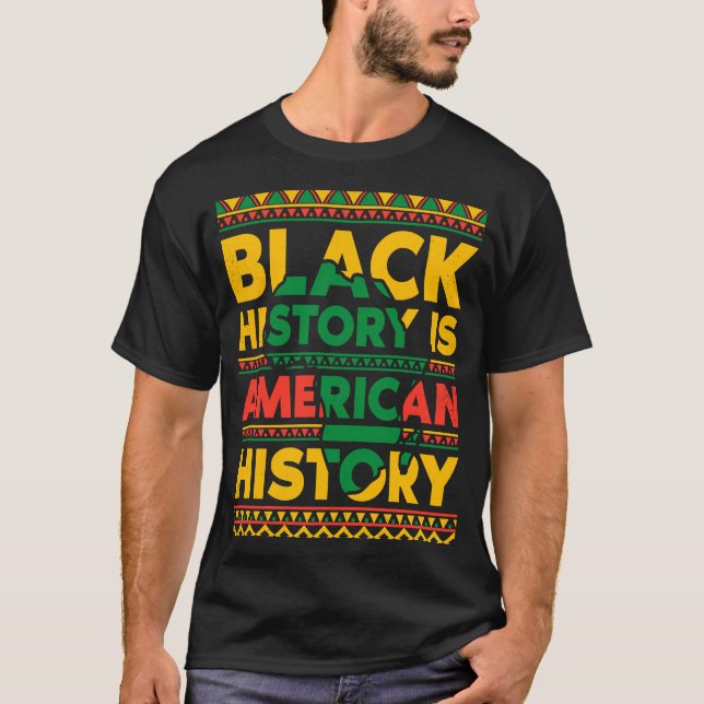 Camiseta História Negra É História Americana (Frente)