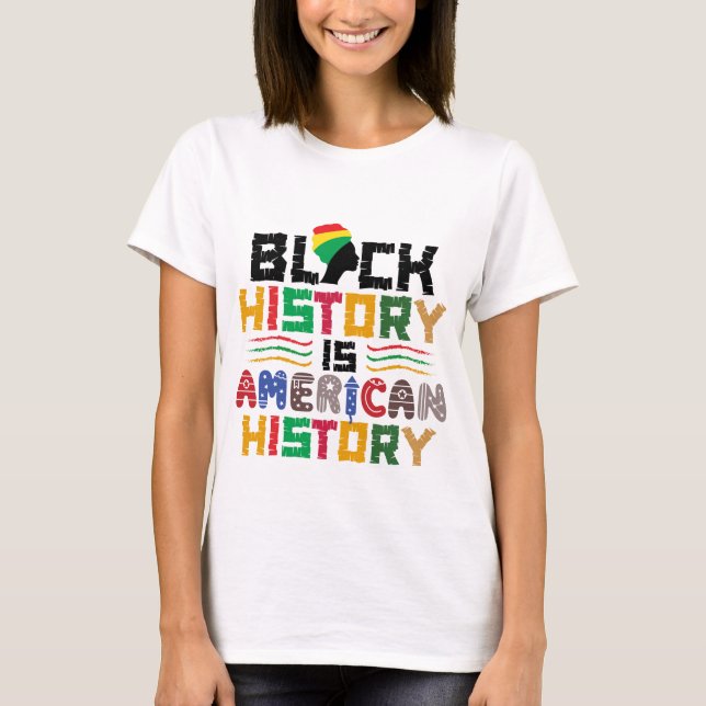 Camiseta História Negra É História Americana (Frente)