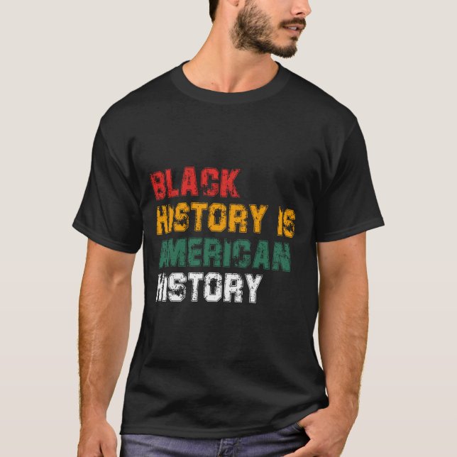 Camiseta História Negra É História Americana (4) (Frente)