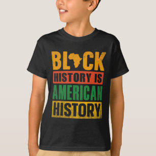 Camiseta História Negra É História Americana Bhm African Me