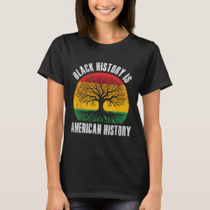 Camiseta História Negra É História Americana Bhm Raiz Afric