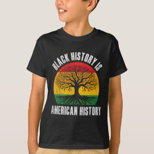 Camiseta História Negra É História Americana Bhm Raiz Afric