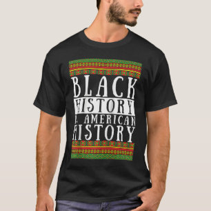 Camiseta História Negra é História Americana EUA Afro Afric