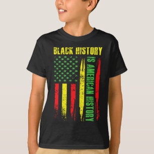 Camiseta História Negra É História Americana Melanina Afric