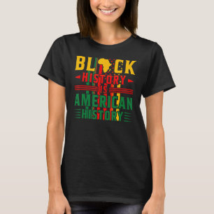 Camiseta História Negra É História Americana Mês Africano
