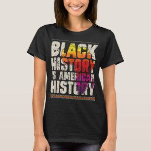Camiseta História Negra É História Americana Orgulho Africa