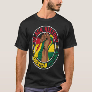 Camiseta História Negra É História Americana Orgulho Afro M