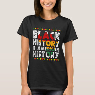 Camiseta História Negra É História Americana Patriótica Áfr