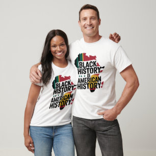 Camiseta História Negra É História Americana Patriótica Áfr