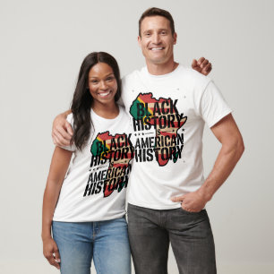 Camiseta História Negra É História Americana Patriótica Áfr