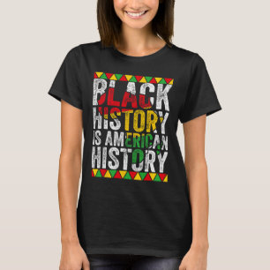 Camiseta História Negra É História Americana Patriótica Áfr